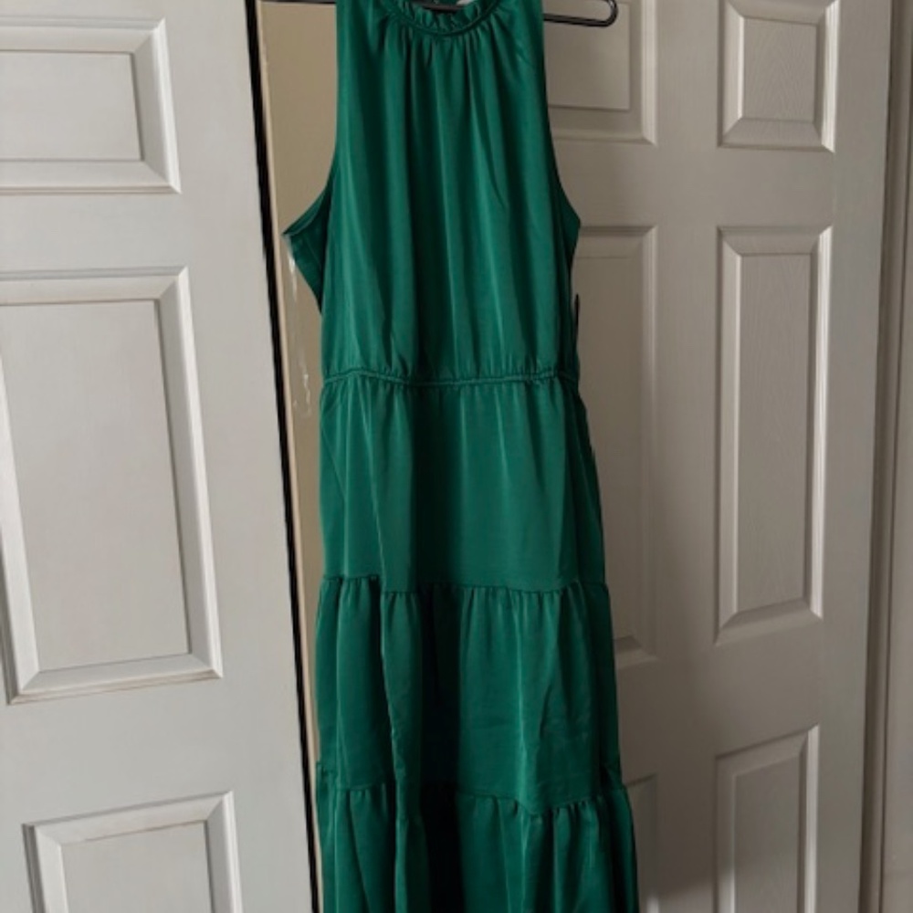Sleeveless Green Dress - Brand New